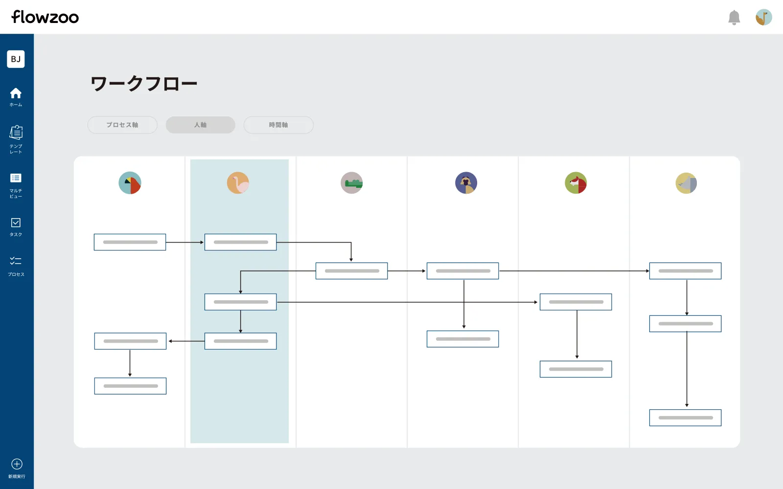 ワークフロー画面イメージ